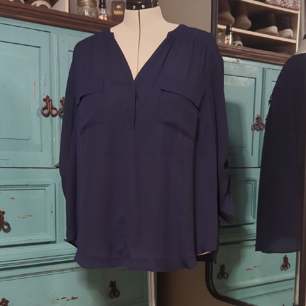 Torrid Deep Blue Blouse